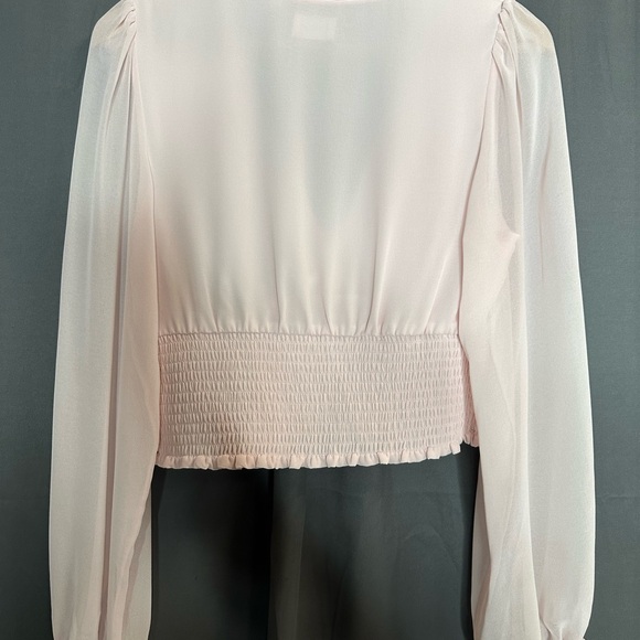 Aritizia Light Pink Smocked Blouse - Picture 4 of 4